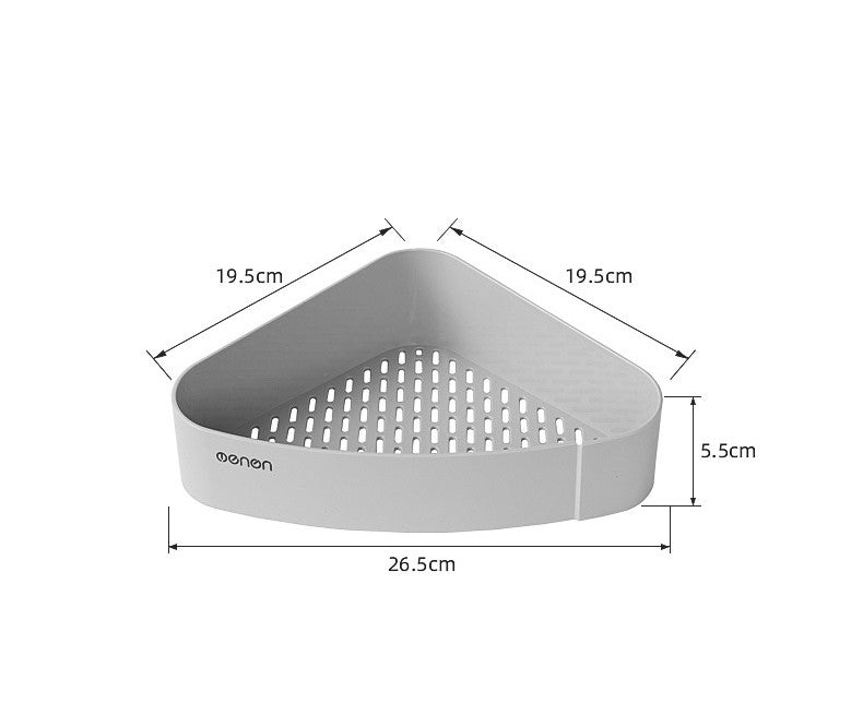 1pc Drill free Kitchen/Bathroom corner shelf