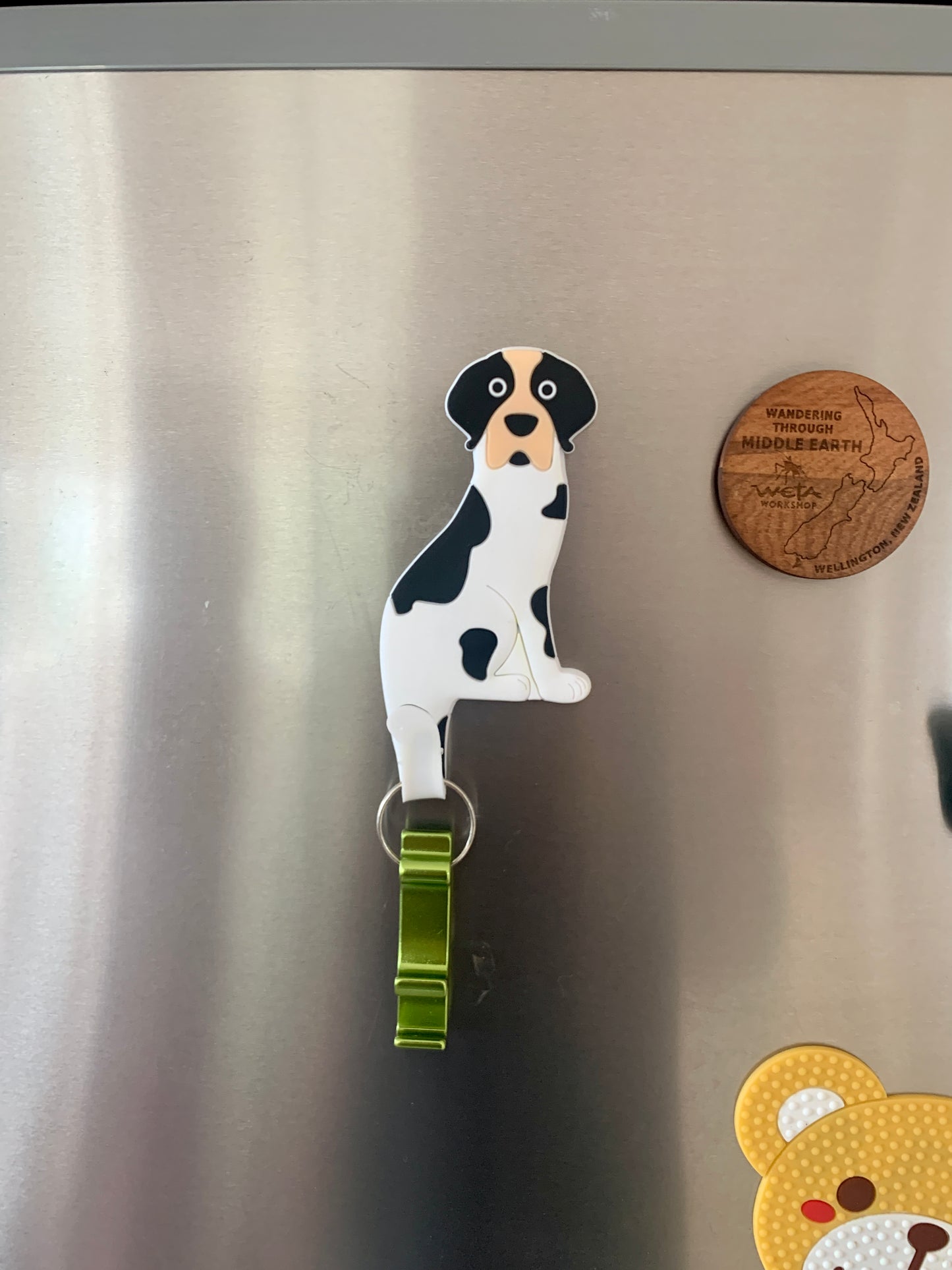 Fridge magnets with bendable hook