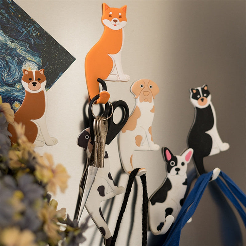 Fridge magnets with bendable hook