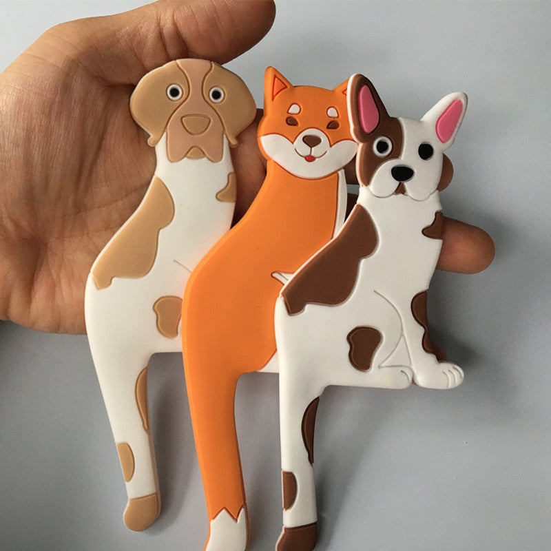 Fridge magnets with bendable hook