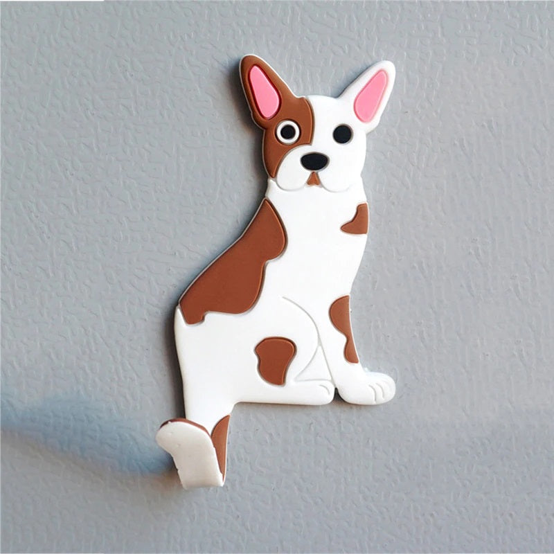 Fridge magnets with bendable hook