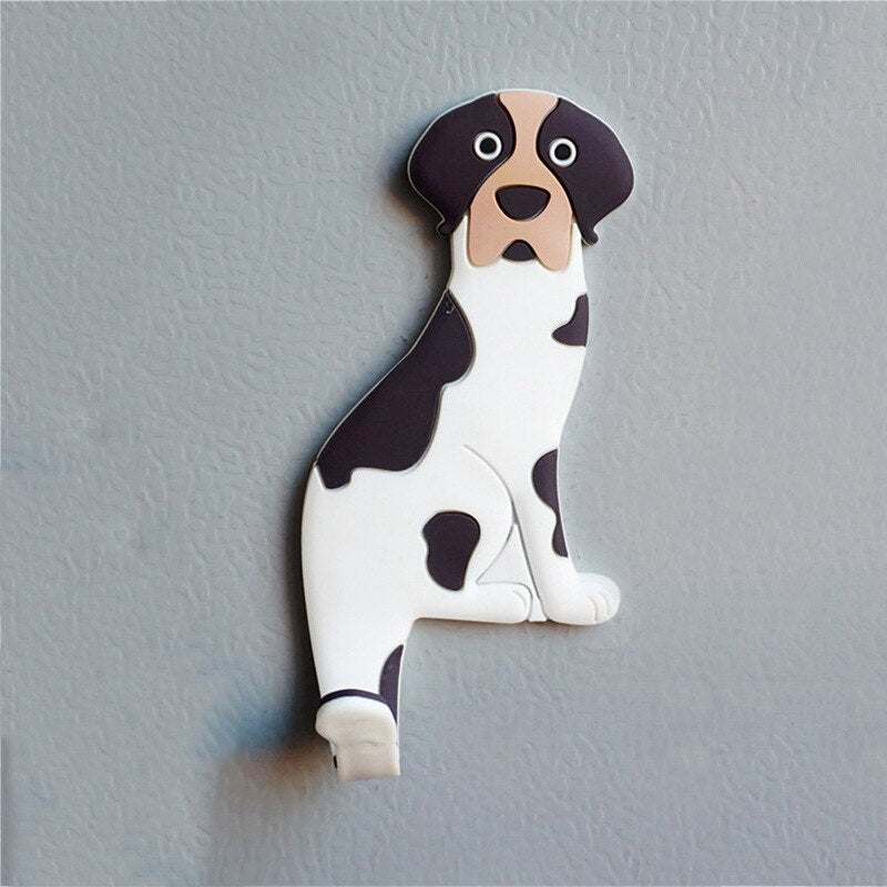 Fridge magnets with bendable hook