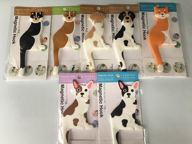 Fridge magnets with bendable hook