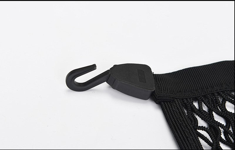 Heavy duty double layer car boot luggage net