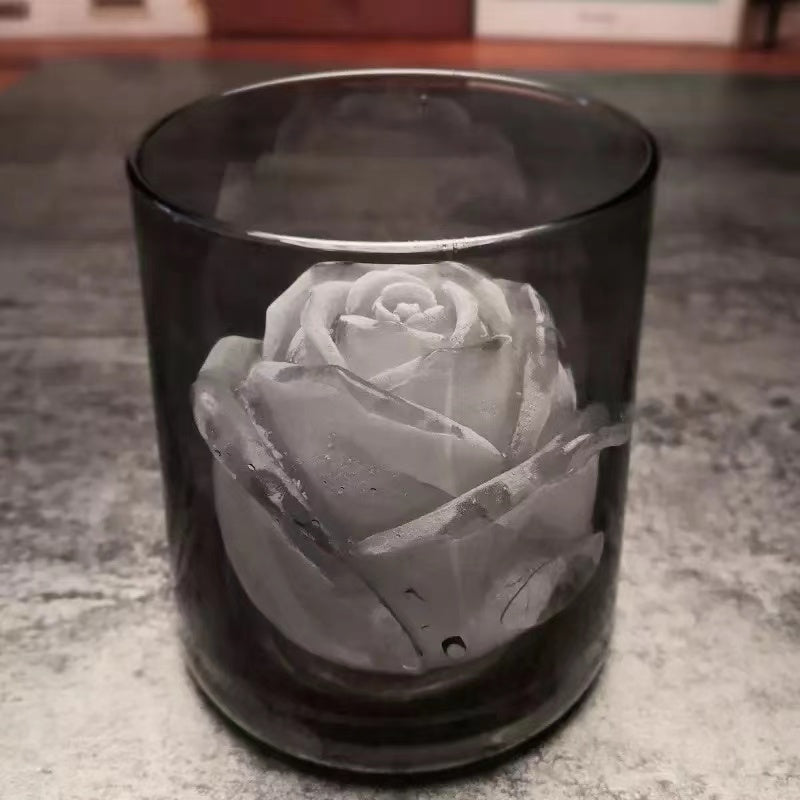 Rose shape ice cube mould for Chilled Drinks, Whiskey & Cocktails
