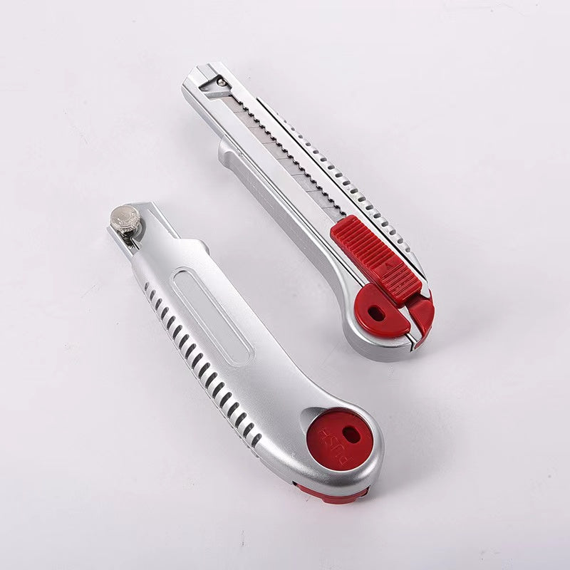 Heavy-duty Screw Lock Cutter Knife with 5 Snap-Off Blades