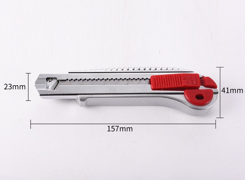 Heavy-duty Screw Lock Cutter Knife with 5 Snap-Off Blades