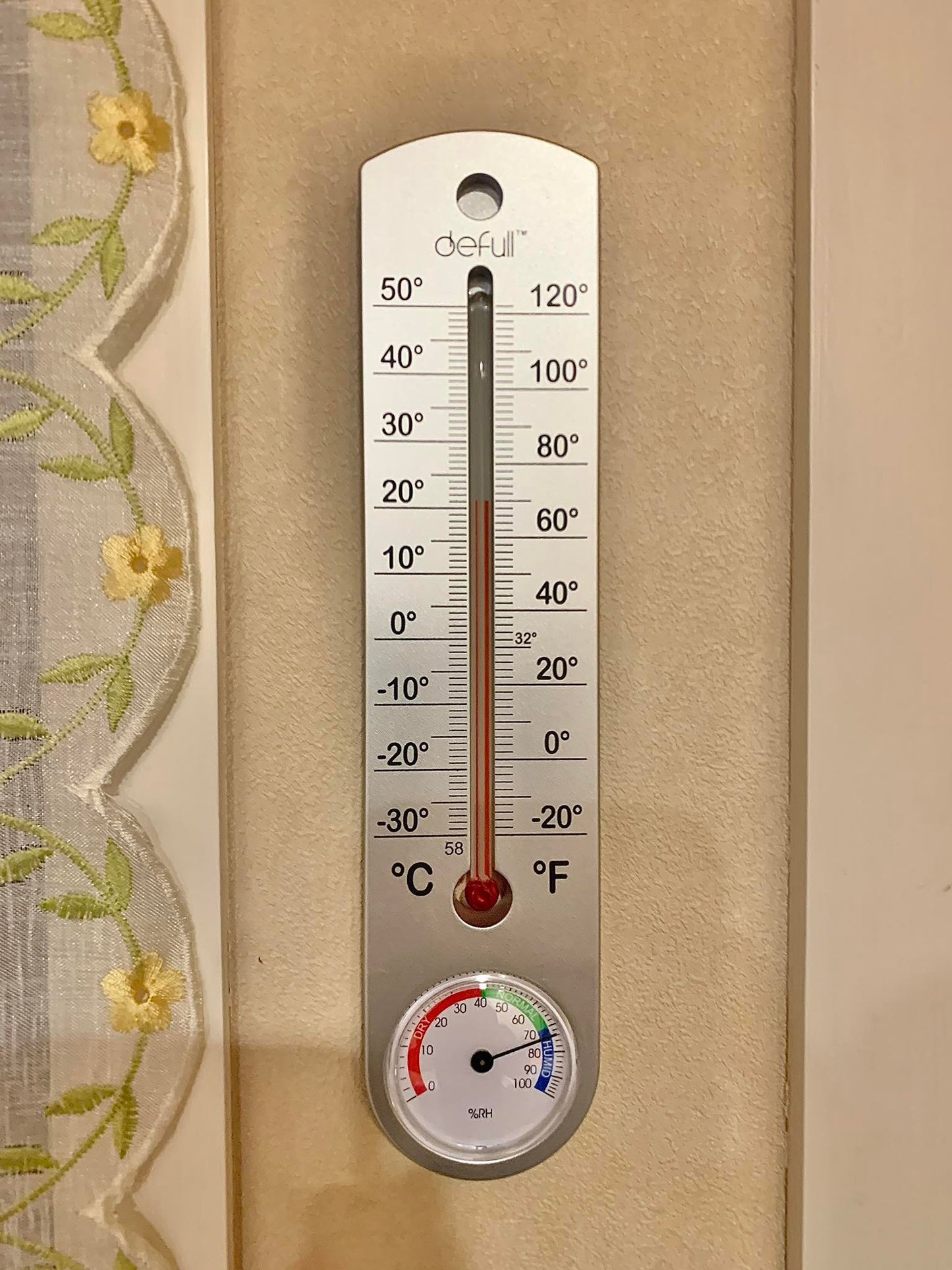 Wall Mounted Vintage Thermometer Hygrometer Humidity meter