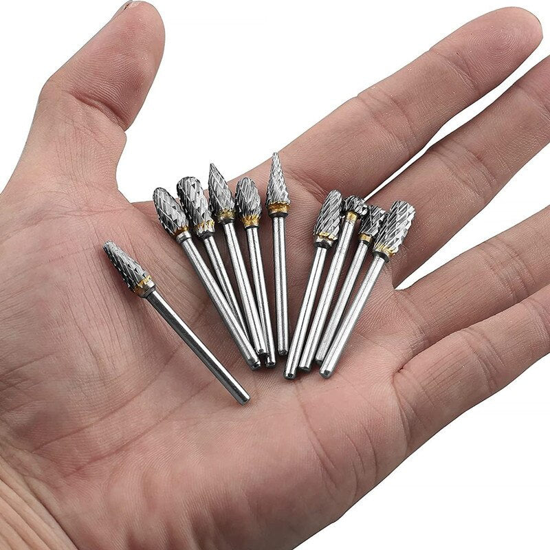 10pcs Carbide Burr Set