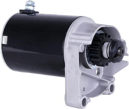 16 Teeth Starter Motor 497596 for Briggs & Stratton 14 16 18 HP V Twin With Free Gear