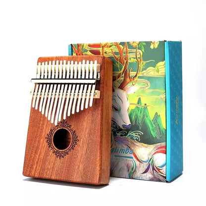 17 Keys Kalimba Thumb Piano Solid Finger Piano