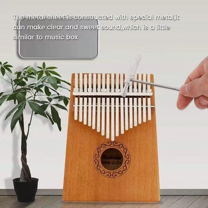 17 Keys Kalimba Thumb Piano Solid Finger Piano