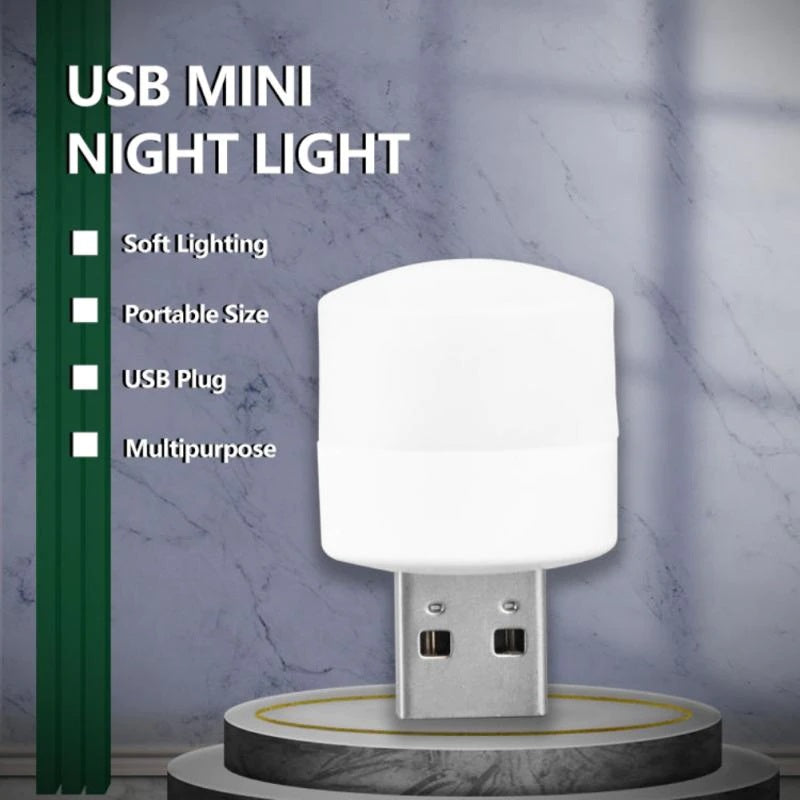 1W USB night light Super power saving - Warm White