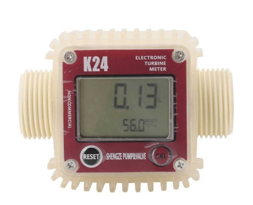 1" BSP K24 Digital Flow Meter for Milk Water Diesel Petrol