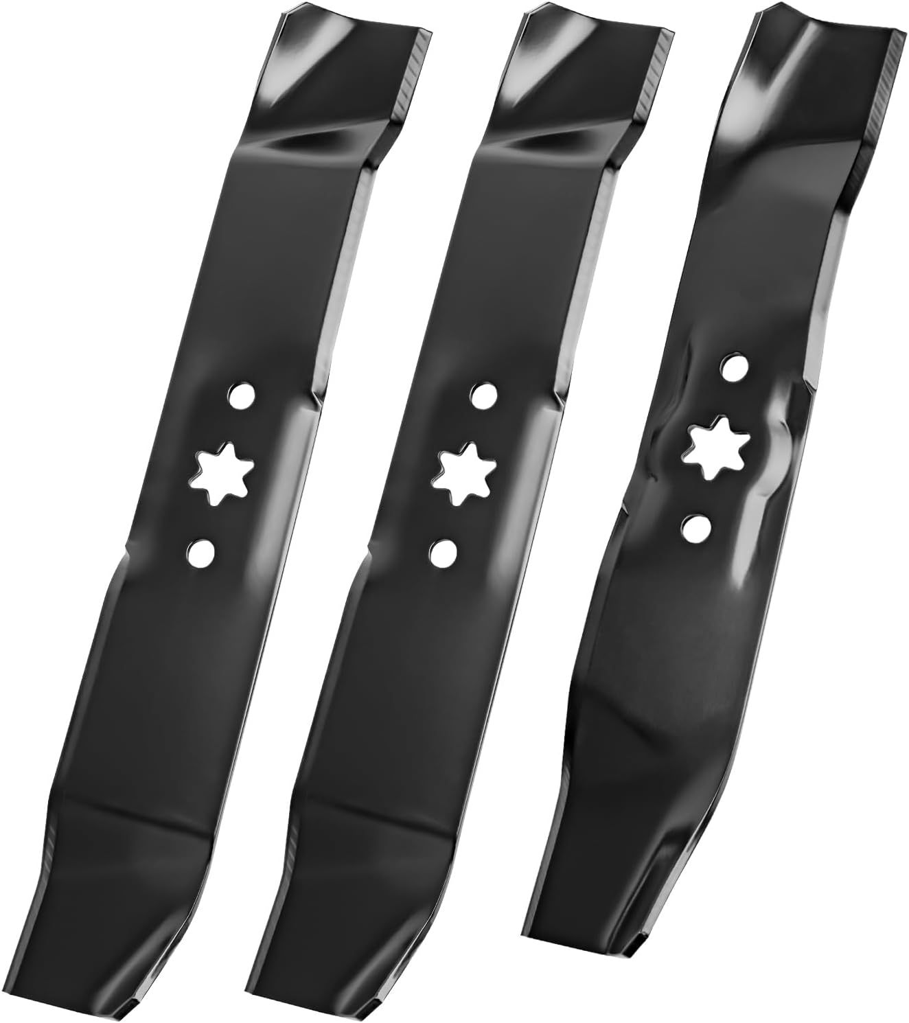 3-Blade Set for 46" Deck Replacement for Cub Cadet MTD Troy-Bilt Toro 742-04125 & 742-04124