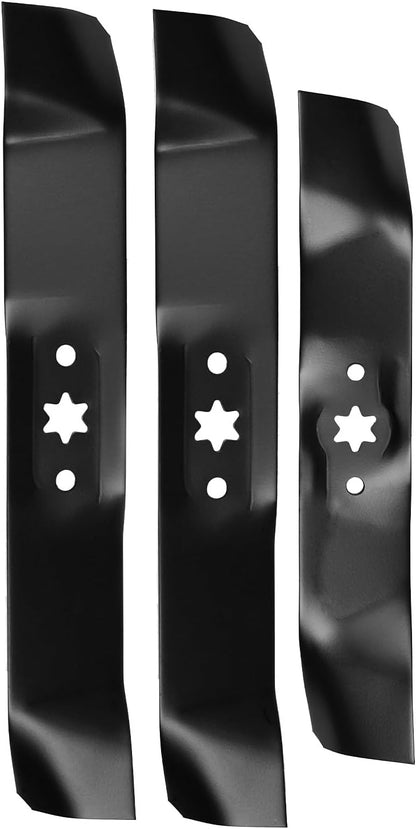 3-Blade Set for 46" Deck Replacement for Cub Cadet MTD Troy-Bilt Toro 742-04125 & 742-04124