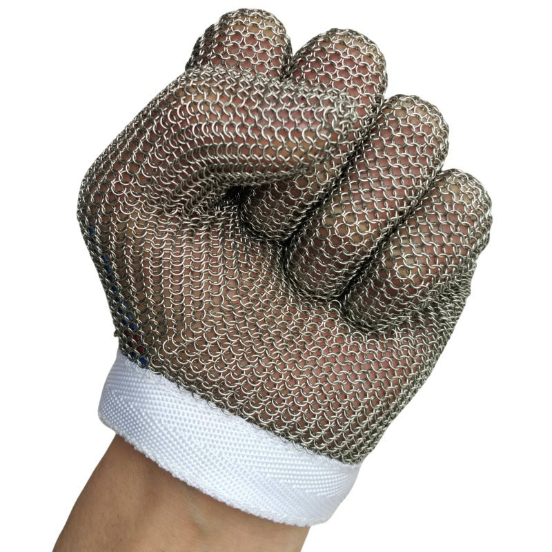 304 Stainless Steel Chainmail Cut Resistant Glove – XL  Butcher Safety Glove