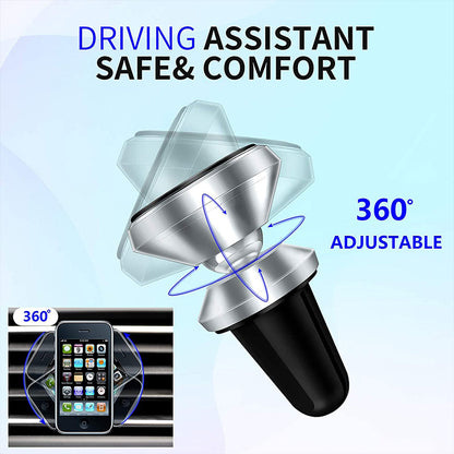 360 Degree Rotatable Magnetic Car Phone Holder