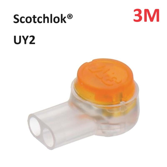 3M UY2 Scotchlok 2 wire gel-filled butt connector 0.4-0.9mm (pack 10)