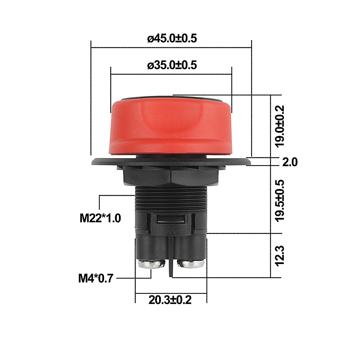 50A/100A Battery Isolator Switch 12V On/Off