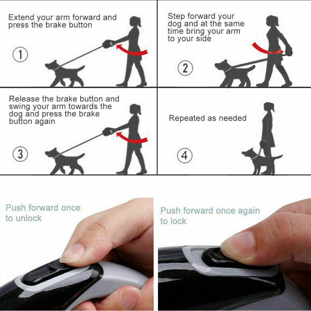 5m Retractable dog leash