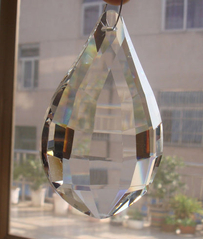 1 pc 76mm Brand New Teardrop Suncatcher Crystal Ornament