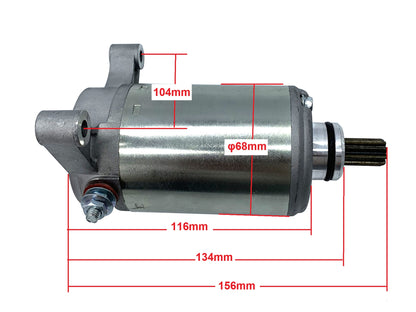 9 Teeth Starter Motor for Yamaha YFM350 Big Bear 350 Warrior 350 Raptor 350 Kodiak 400