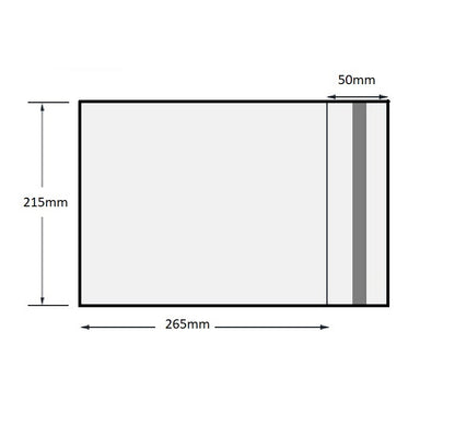 A5 courier bags 215mm x 265mm + 50mm(flap)