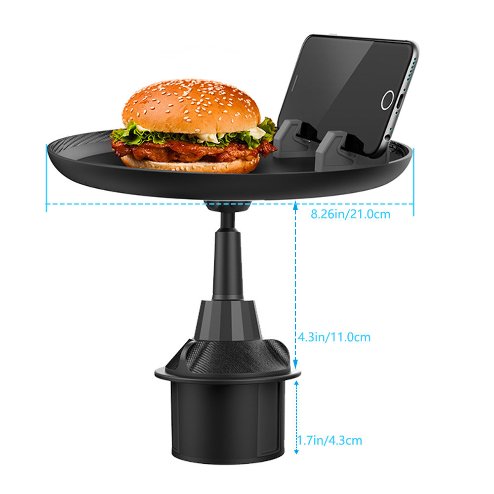 Adjustable car tray table