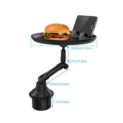 Adjustable car tray table