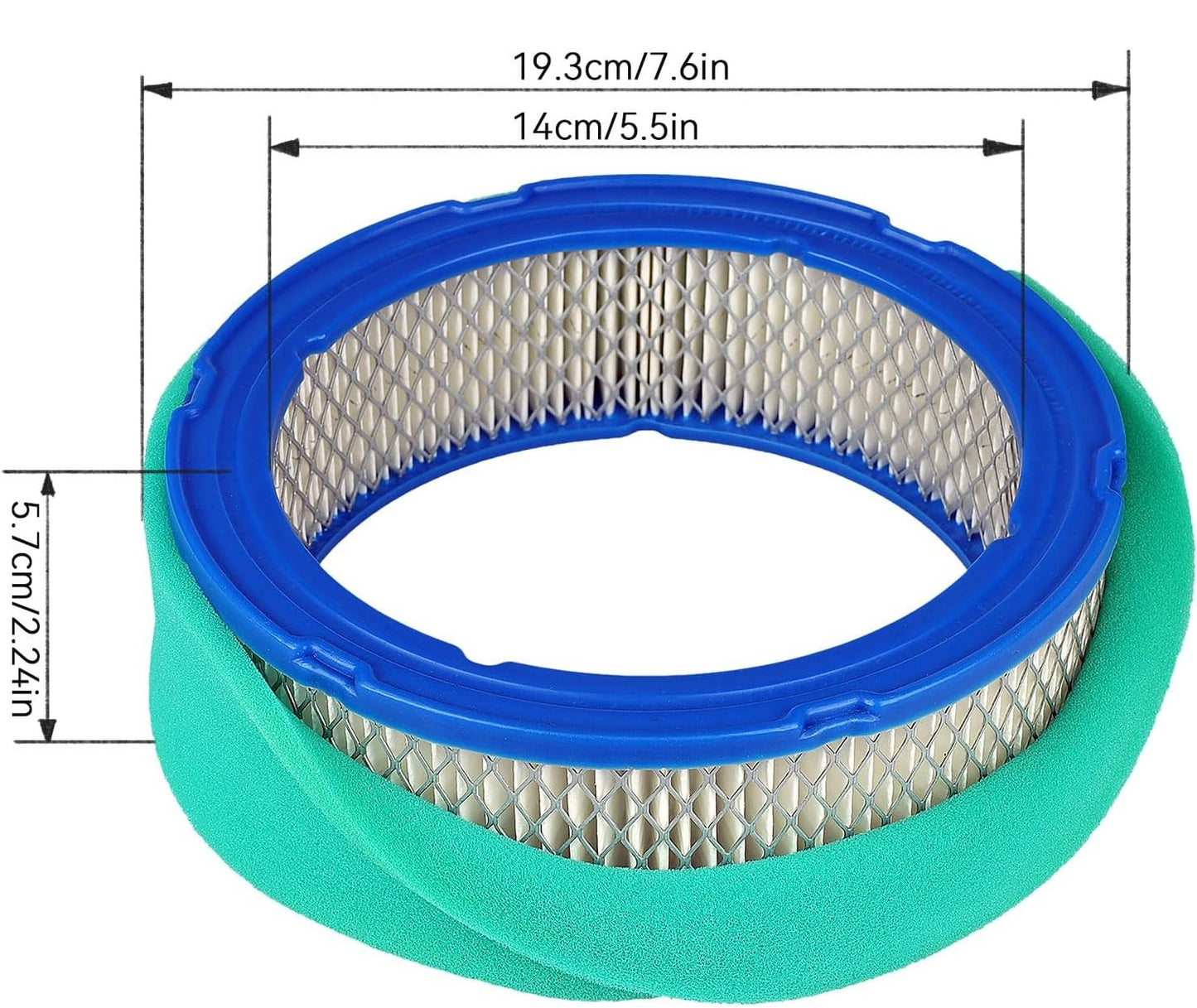 Air Filter 394018 394018S with Pre Filter for Briggs Stratton Vanguard 12.5–21HP John Deere LG394018JD