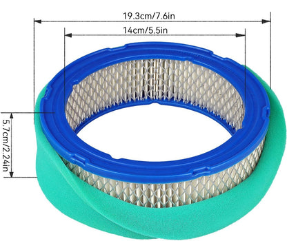 Air Filter 394018 394018S with Pre Filter for Briggs Stratton Vanguard 12.5–21HP John Deere LG394018JD