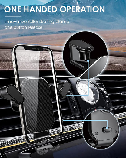 Air Vent Hook Mount Car Phone Holder for Big Phone or Wallet Case