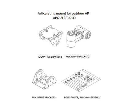 Industrial Grade Outdoor Stainless Steel Articulating Mount Wall Mounting Bracket