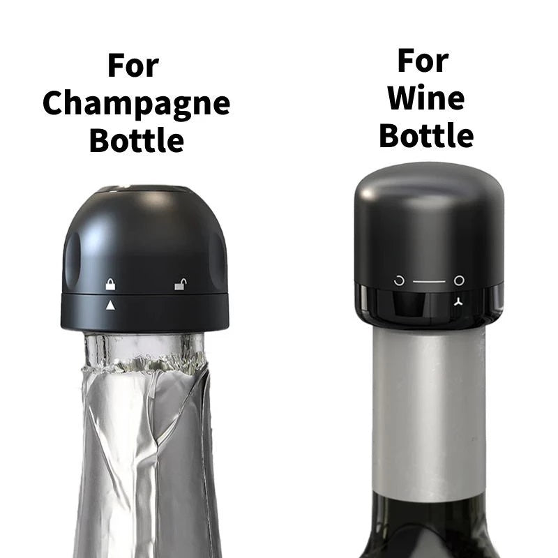 Wine/Champagne Bottle Cap Sealed Stopper - 2pack