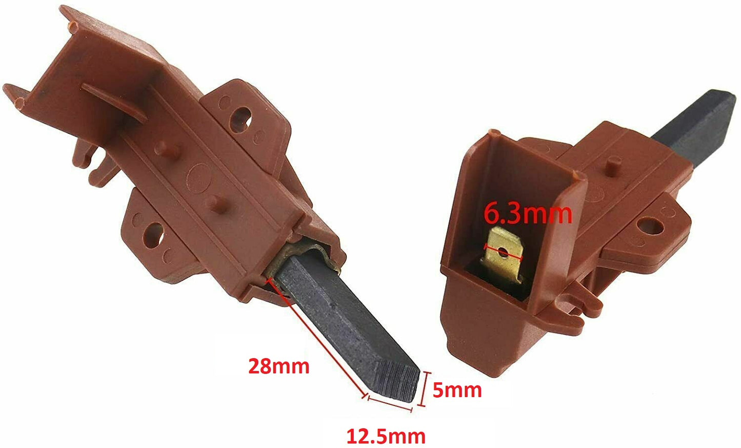 Carbon brushes for Samsung Ariston Hotpoint Indesit Washing Machine C00273898 Set of 2