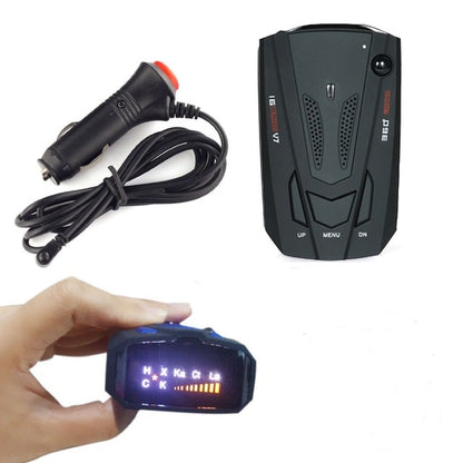 Car Radar Detector Speed Camera Detector - Black