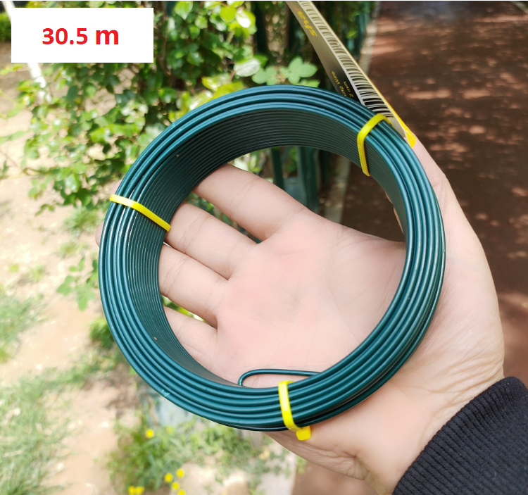 Coated Garden Plant Tie Wire 2mm x 30.5m - Green