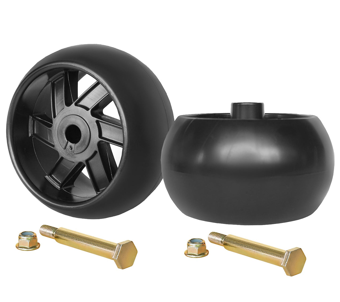 Deck Wheel 2 1/2 Inch Offset Hub Replace 174873 532133957 AM116299 M84690 for Husqvarna John Deere MTD Cub Cadet