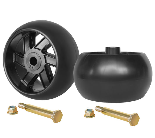 Deck Wheel 2 1/2 Inch Offset Hub Replace 174873 532133957 AM116299 M84690 for Husqvarna John Deere MTD Cub Cadet