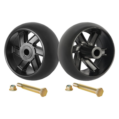 Deck Wheel 2 1/2 Inch Offset Hub Replace 174873 532133957 AM116299 M84690 for Husqvarna John Deere MTD Cub Cadet