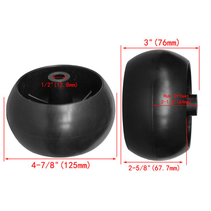Deck Wheel 2 1/2 Inch Offset Hub Replace 174873 532133957 AM116299 M84690 for Husqvarna John Deere MTD Cub Cadet