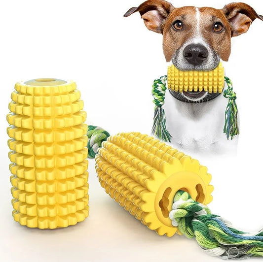 Dog Chew Toy Corn Teeth Cleaning Stick Puppy Toothbrush