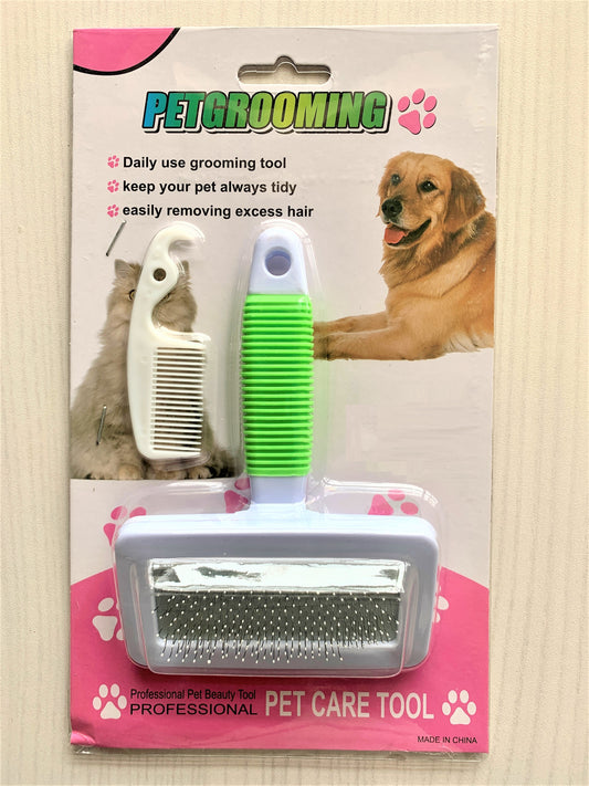 Pet Needle Comb With Non-slip Handle Dog Hair Brushes