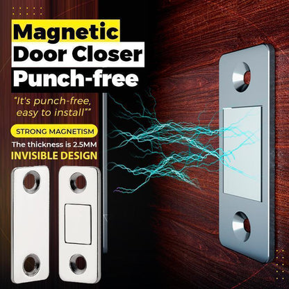 Punch-free Magnetic Door Closer  Door Catch for Furniture Cabinet Cupboard with Screws