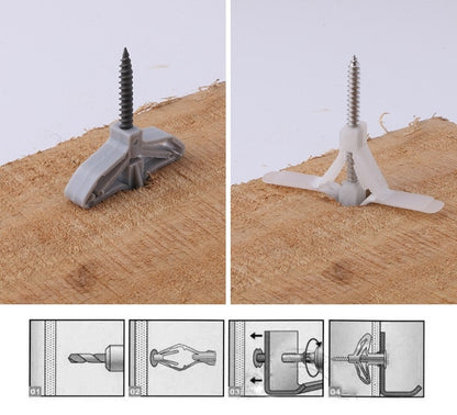 10 sets Drywall anchor and screws for Gib board and Plaster board