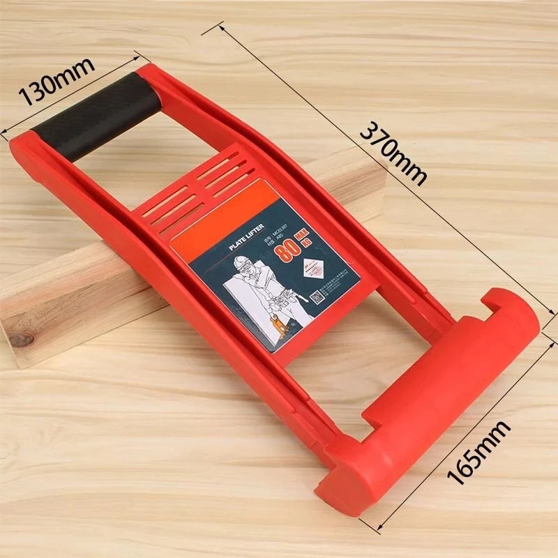 Gib board lifter Drywall carrier handle Plywood panel sheet board carry tool - Red