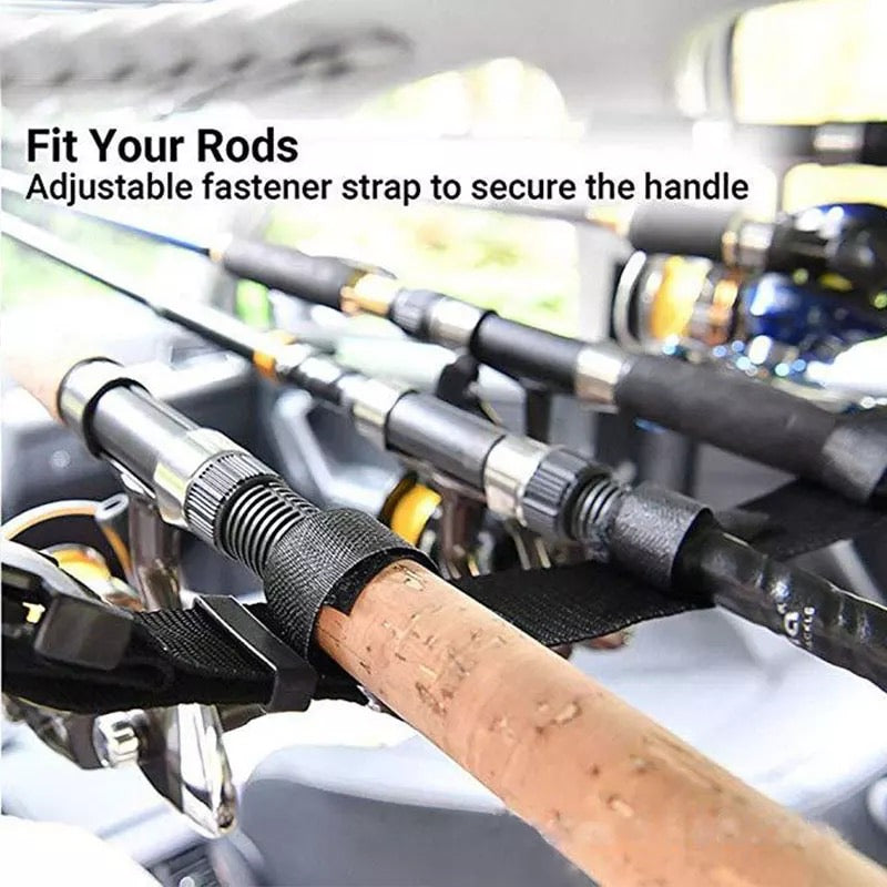 5 Slot Car Fishing Rod Strap Holder Pole Holder Belt Strap Carrier
