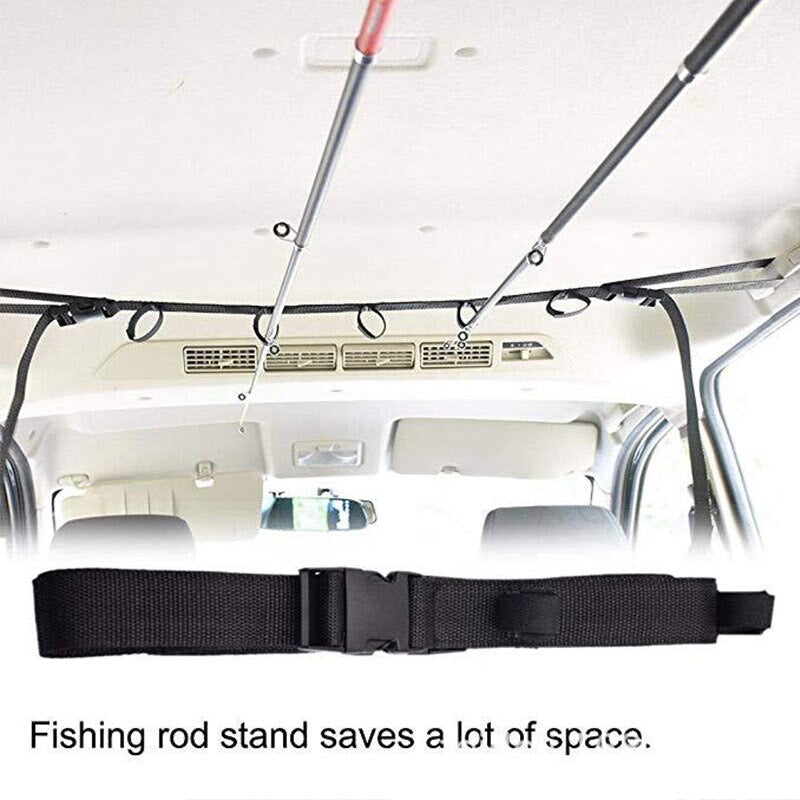 5 Slot Car Fishing Rod Strap Holder Pole Holder Belt Strap Carrier
