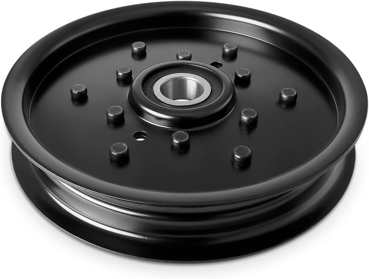 Flat Idler Pulley AM106627 AM121602 AUC16698 for John Deere 48" Deck X320 GT235 Z445